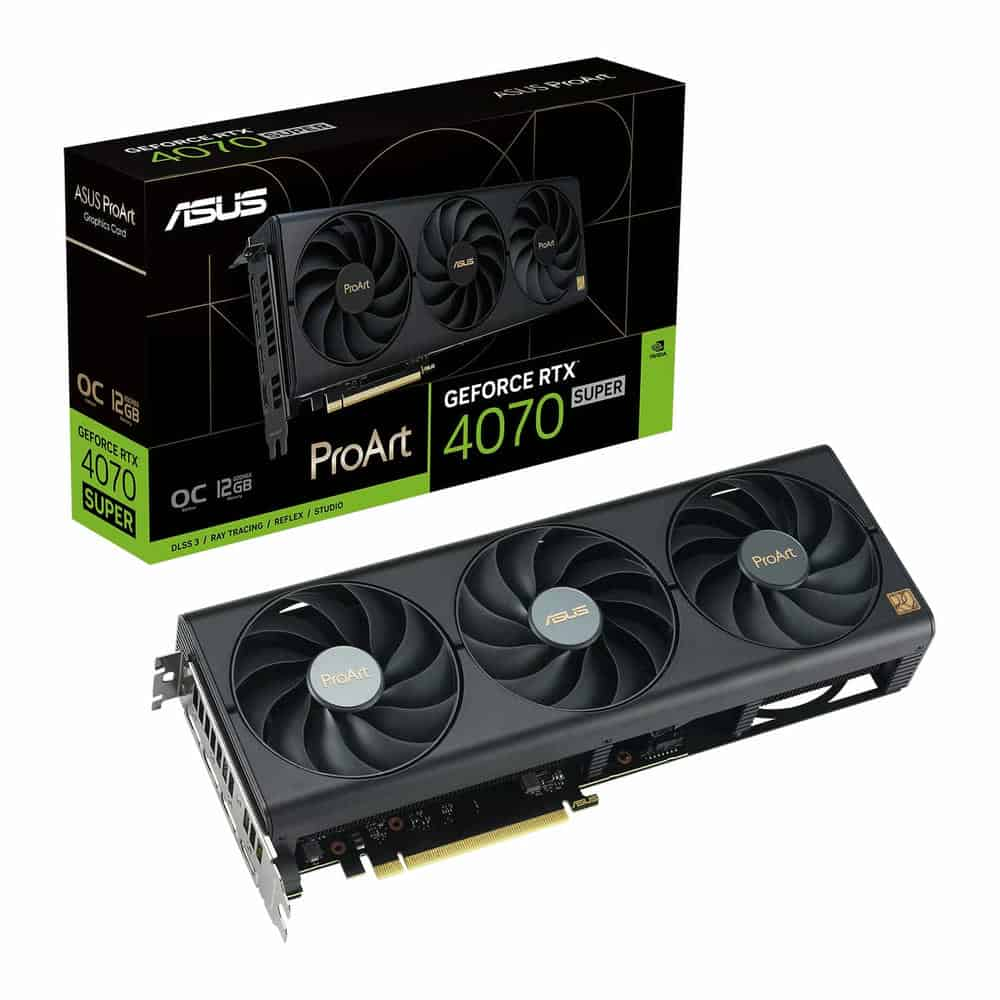 ASUS NVIDIA GeForce RTX 4070 SUPER ProArt OC 12GB Ada Lovelace Graphics Card